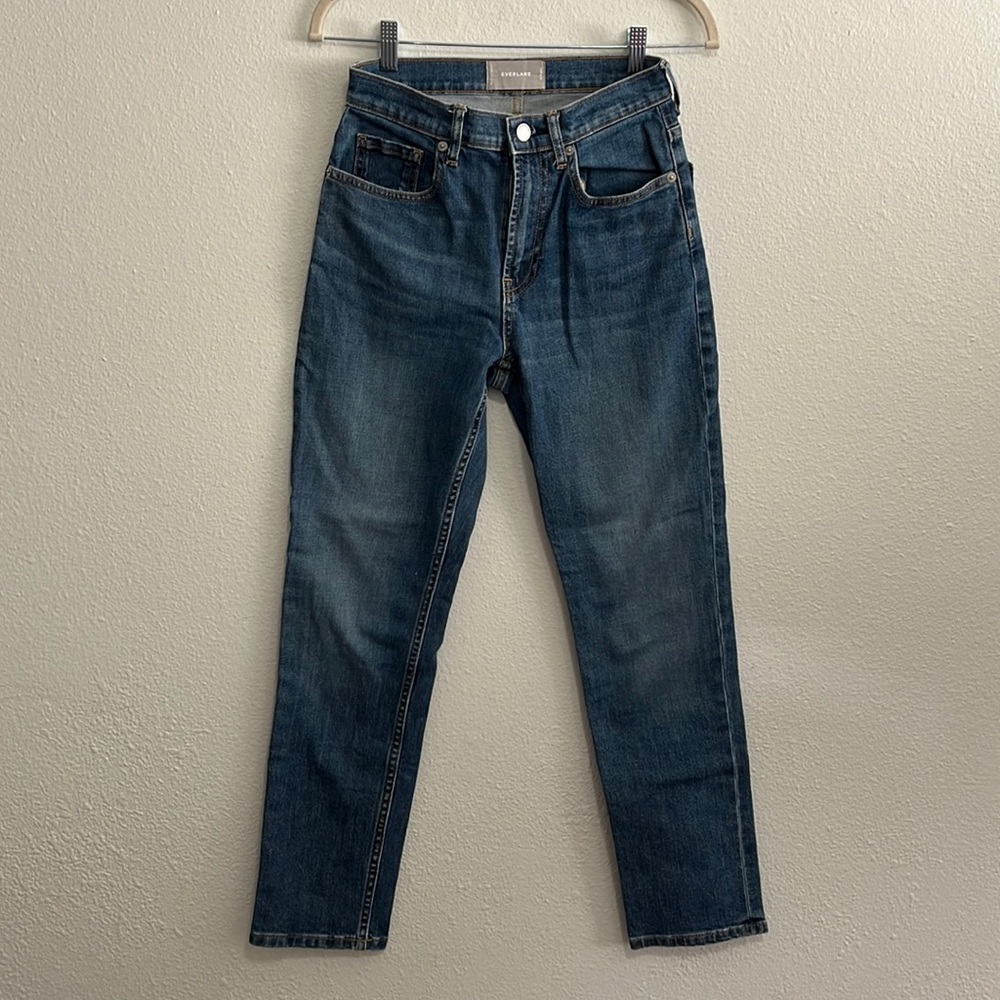 Everlane Women's High Rise Jeans - Dark Blue